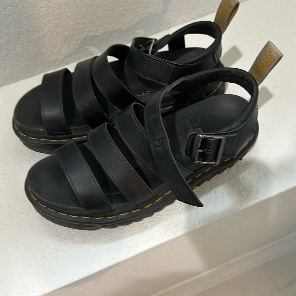 Doc marten platform sandals